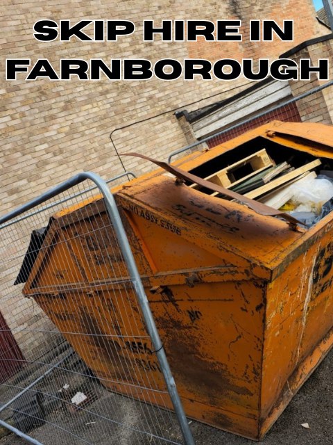 Rent the best value skip hire in Farnborough